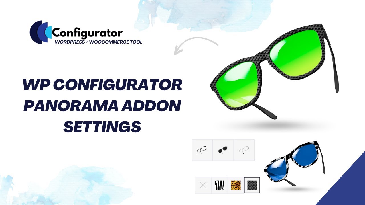 Panorama Addon Setup for a Sunglasses Configurator
